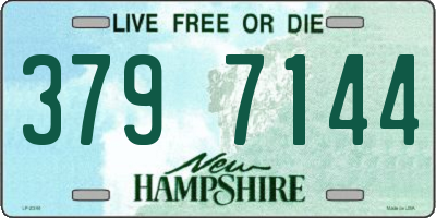 NH license plate 3797144