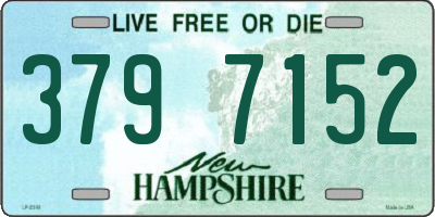 NH license plate 3797152