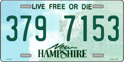 NH license plate 3797153