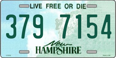 NH license plate 3797154