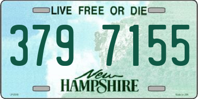 NH license plate 3797155