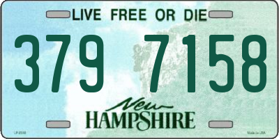 NH license plate 3797158