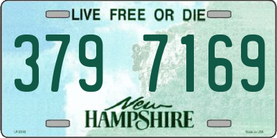 NH license plate 3797169