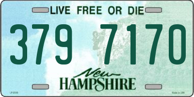 NH license plate 3797170