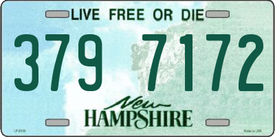 NH license plate 3797172