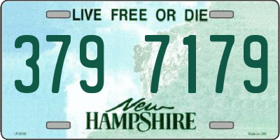 NH license plate 3797179