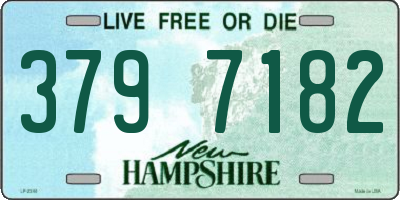 NH license plate 3797182