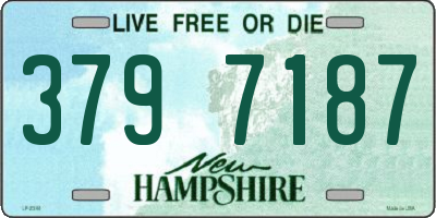 NH license plate 3797187