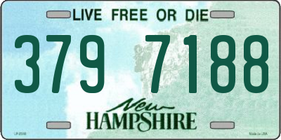 NH license plate 3797188