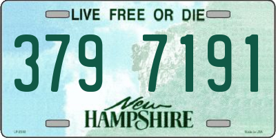 NH license plate 3797191