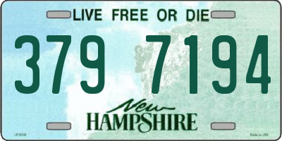 NH license plate 3797194