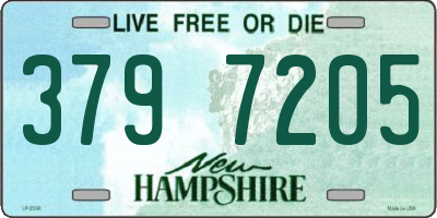 NH license plate 3797205