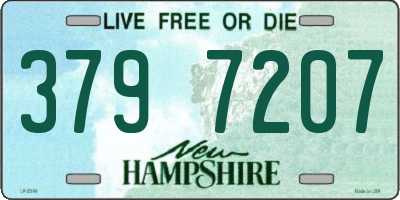 NH license plate 3797207