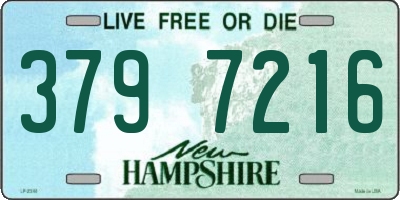 NH license plate 3797216