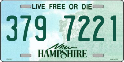 NH license plate 3797221