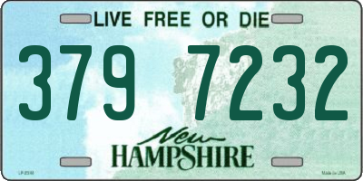NH license plate 3797232