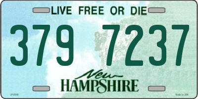 NH license plate 3797237