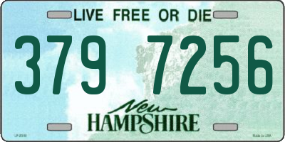 NH license plate 3797256