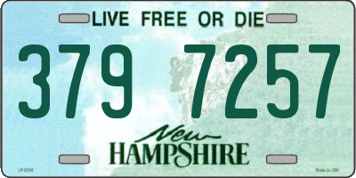 NH license plate 3797257