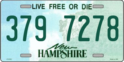 NH license plate 3797278