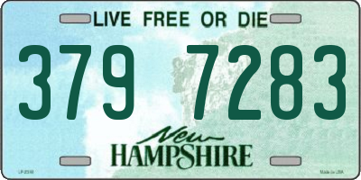 NH license plate 3797283