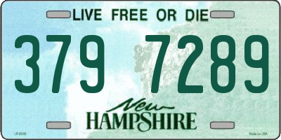 NH license plate 3797289