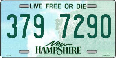 NH license plate 3797290
