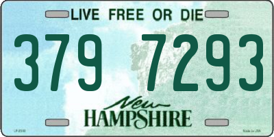 NH license plate 3797293