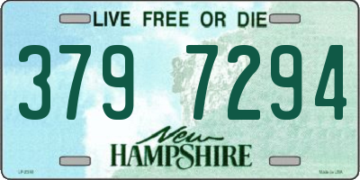 NH license plate 3797294