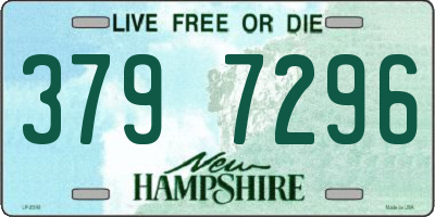 NH license plate 3797296