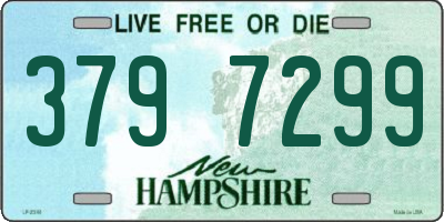 NH license plate 3797299