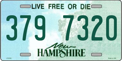 NH license plate 3797320
