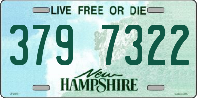 NH license plate 3797322