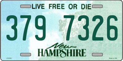 NH license plate 3797326