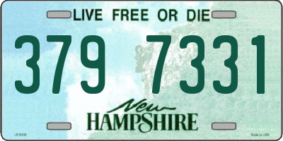 NH license plate 3797331