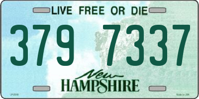 NH license plate 3797337