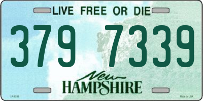 NH license plate 3797339
