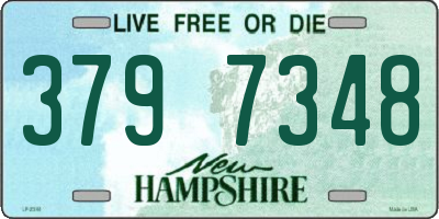 NH license plate 3797348