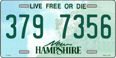 NH license plate 3797356