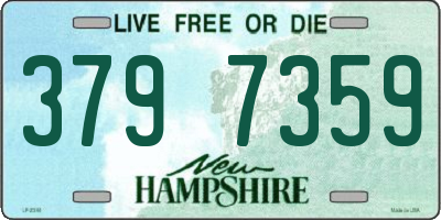 NH license plate 3797359