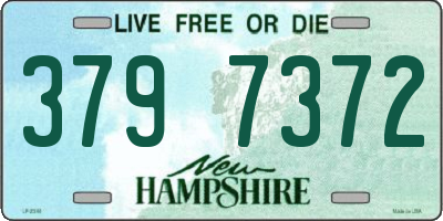 NH license plate 3797372