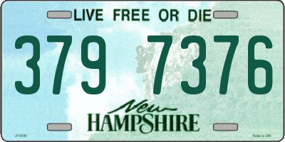NH license plate 3797376