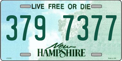 NH license plate 3797377