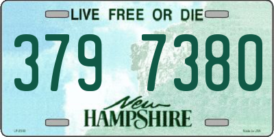 NH license plate 3797380