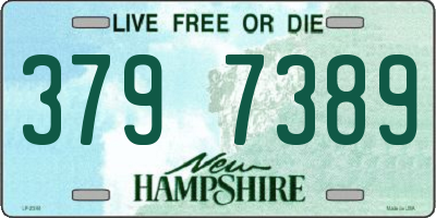 NH license plate 3797389