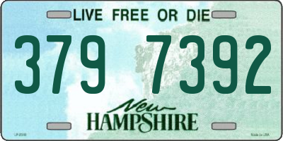 NH license plate 3797392
