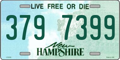 NH license plate 3797399
