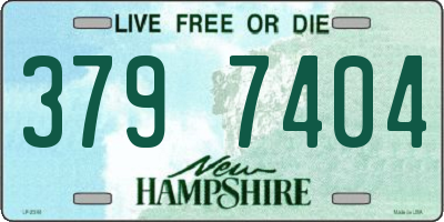 NH license plate 3797404