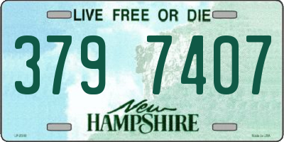 NH license plate 3797407