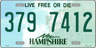 NH license plate 3797412